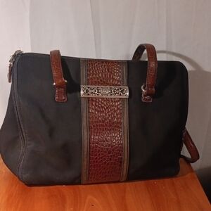 Brighton Vintage Elegant Black and Brown Bag